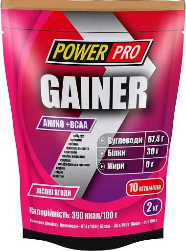 Гейнер Power Pro Gainer Лісова Ягода 2 кг