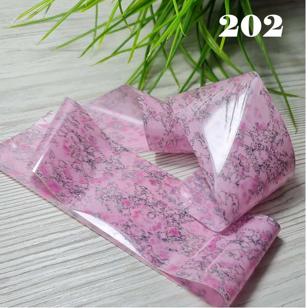 Фольга перекладна (перевідна) мармур для дизайну нігтів Sweet Nails №202