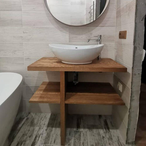 Купить Тумба - подставка под раковину чашу из дерева Лиственницы в ...