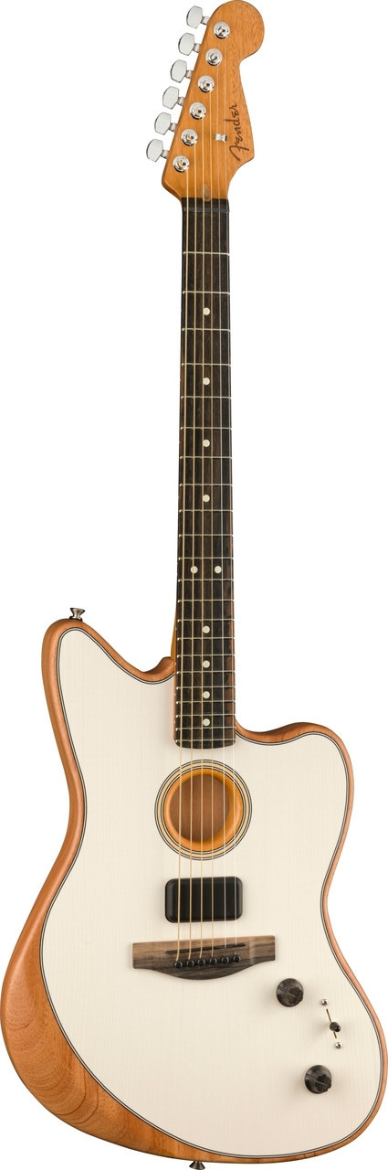 Напівакустична гітара FENDER AMERICAN ACOUSTASONIC JAZZMASTER (ARCTIC WHITE), фото 1