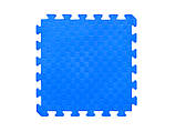 М'який підлога килимок-пазл "Веселка" Eva-Line 200*150*1 см Чорний/Білий/Синій, фото 4