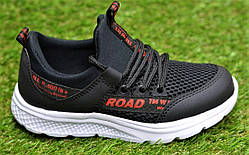 Модні дитячі кросівки аналог Nike Black Rad найк чорний червоний р33 21.3 см