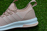 Дитячі кросівки аналог adidas ndrops Pinc адідас бежеві для дівчинки р32, фото 4