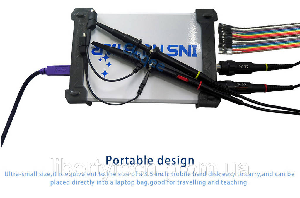 Осциллограф INSTRUSTAR ISDS205C двухканальный USB портативный логический анализатор регистратор - фото 3 - id-p1392386999