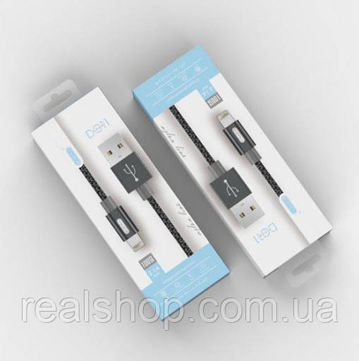 Кабель USB - Lightning EZRA DC11 1.2m White, фото 1