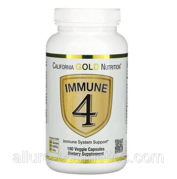 Засіб для зміцнення імунітету California Gold Nutrition Immune4 180