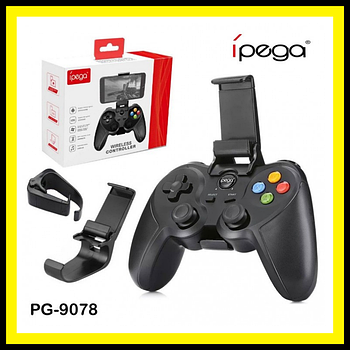 Безпровідний геймпад джойстик iPega PG-9078 для смартфонів, PC, TV, VR Box, PS3, Android/iOS Black