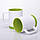 Кружка для сублімації з силіконовим обідком кольорова всередині 300 мл Салатовий, фото 7