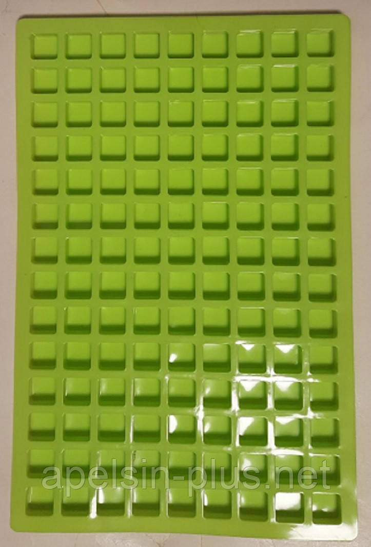 Силіконова форма для льоду, шоколаду та мармеладу Кубики на 126 комірок, фото 1