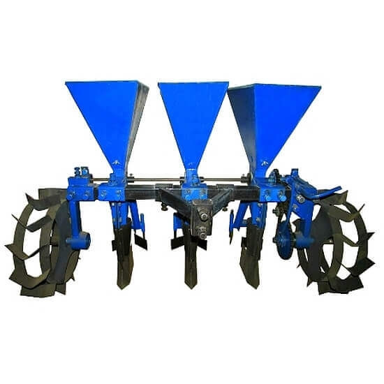 Сеялка для насіння (бульбочок) часнику 3-рядна для мотоблока Преміум, фото 1