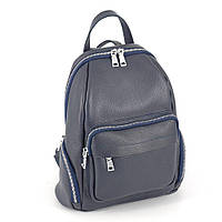 Кожаный городской темно-синий женский рюкзак, цвета в ассортименте