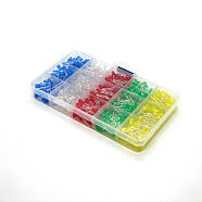 Світлодіоди Led 5 mm набір мікс кольорів 500 шт., фото 2