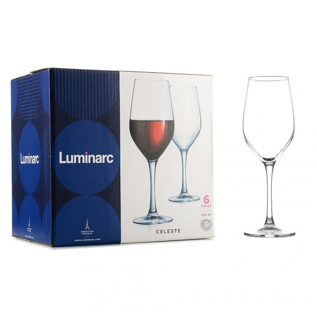 Набір келихів Luminarc Celeste для вина 450 мл 6 шт (L5832)