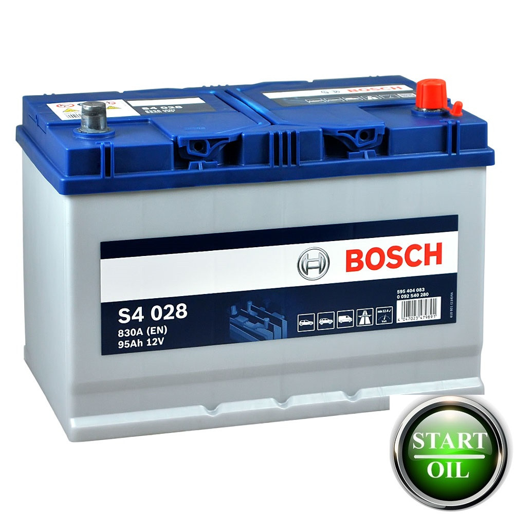 Акумулято BOSCH 95Ah 830A (S4 028) R+ 0092S40280