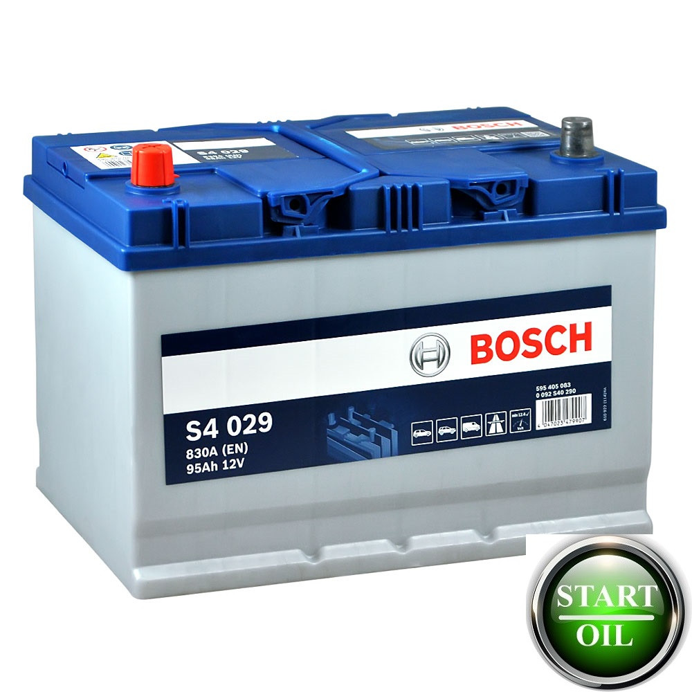 Акумулятор BOSCH 95Ah 830A (S4 029) L+ 0092S40290