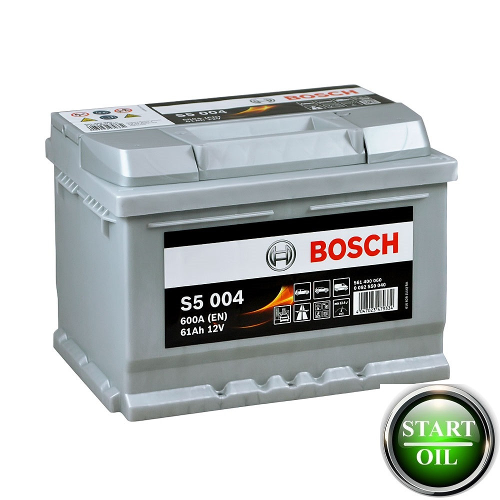 Акумулятор BOSCH 61Ah 600A (S5 004) R+ 0092S50040