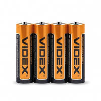 Батарейка R6 AA сольова 1.5V Videx