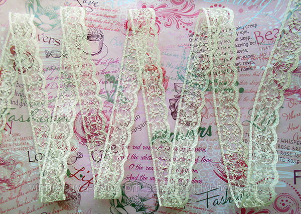 Мереживо молочне, 22 мм. (133-1-16)