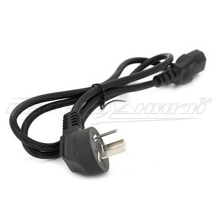 Кабель живлення 220V для комп'ютера CEE 7/4-С13 (січення 3х0.5 мм2), біметал, 1.2 м (кітайський роз'єм), фото 3