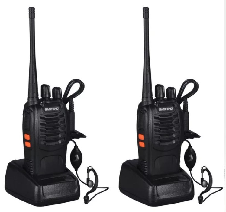 Комплект з двох рацій BAOFENG  BF-888S PROFI+2 зарядки+2 гарнітури, фото 1