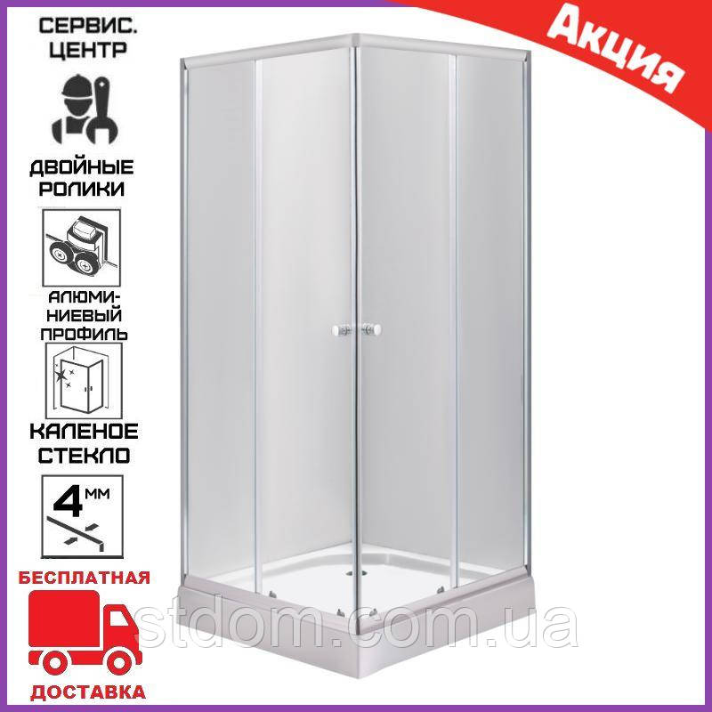 Душова кабіна квадратна 90x90 см з піддоном.Кабіни душові квадратні
