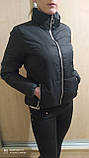 Весняна жіноча куртка розмір 42 44 46 48 50 52 колір чорний пудра бежевий мокко хакі червоний куртка жіноча, фото 2