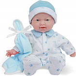 Лялька пупс Беренжер Блакитна — La Baby JC Toys Caucasian 11-inch Small Soft Body Baby Doll Оригінал, фото 3