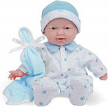 Лялька пупс Беренжер Блакитна — La Baby JC Toys Caucasian 11-inch Small Soft Body Baby Doll Оригінал MyDoll.com.ua, фото 3