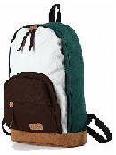 Рюкзак міський Flying Birds зелений з коричневим кишенею
