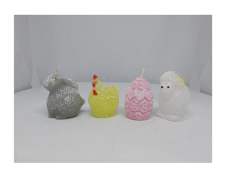 Свічка пасхальна мала декорована (асортимент), 5 см, фото 1