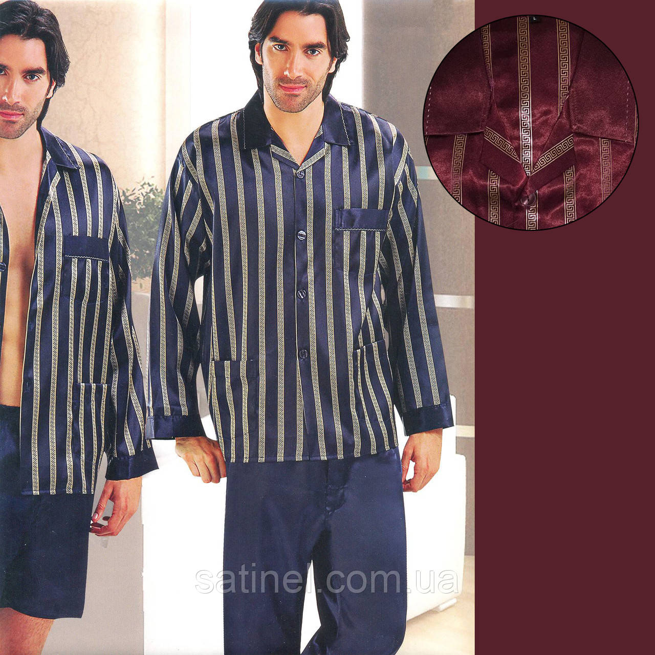Пижама-тройка Rodagiss (рубашка, штаны и шорты) - фото 1 - id-p195613380