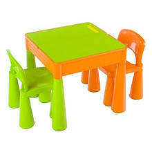 Комплект Tega MAMUT стіл+2 стільці MT-001 899 green/orange