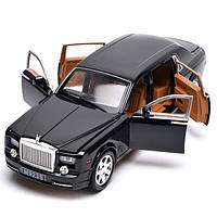 Машинка Rolls Royce Phantom іграшка моделька металева колекційна 20 см Чорний (58004)