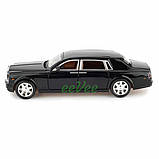 Машинка Rolls Royce Phantom іграшка моделька металева колекційна 20 см Чорний (58004), фото 4