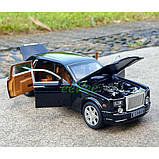 Машинка Rolls Royce Phantom іграшка моделька металева колекційна 20 см Чорний (58004), фото 5