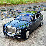 Машинка Rolls Royce Phantom іграшка моделька металева колекційна 20 см Чорний (58004), фото 6