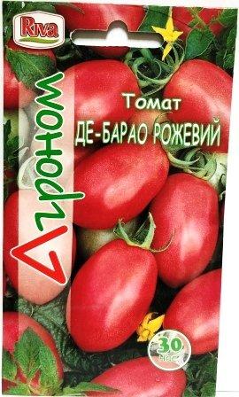 Насіння томатів Де Барао рожевий 30н Агроном
