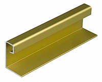 Профиль-ручка для раздвижных дверей алюминиевый L= 5500мм золото