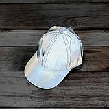Світловідбивна дитяча кепка для хлопчика або дівчинки на осінь, сіра бейсболка, блайзер для дітей з козирком, фото 4