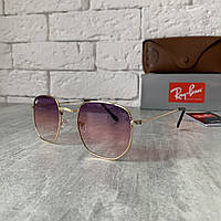 Солнцезащитные очки RAY BAN 3548 HEXAGONAL фиолетово-розовый