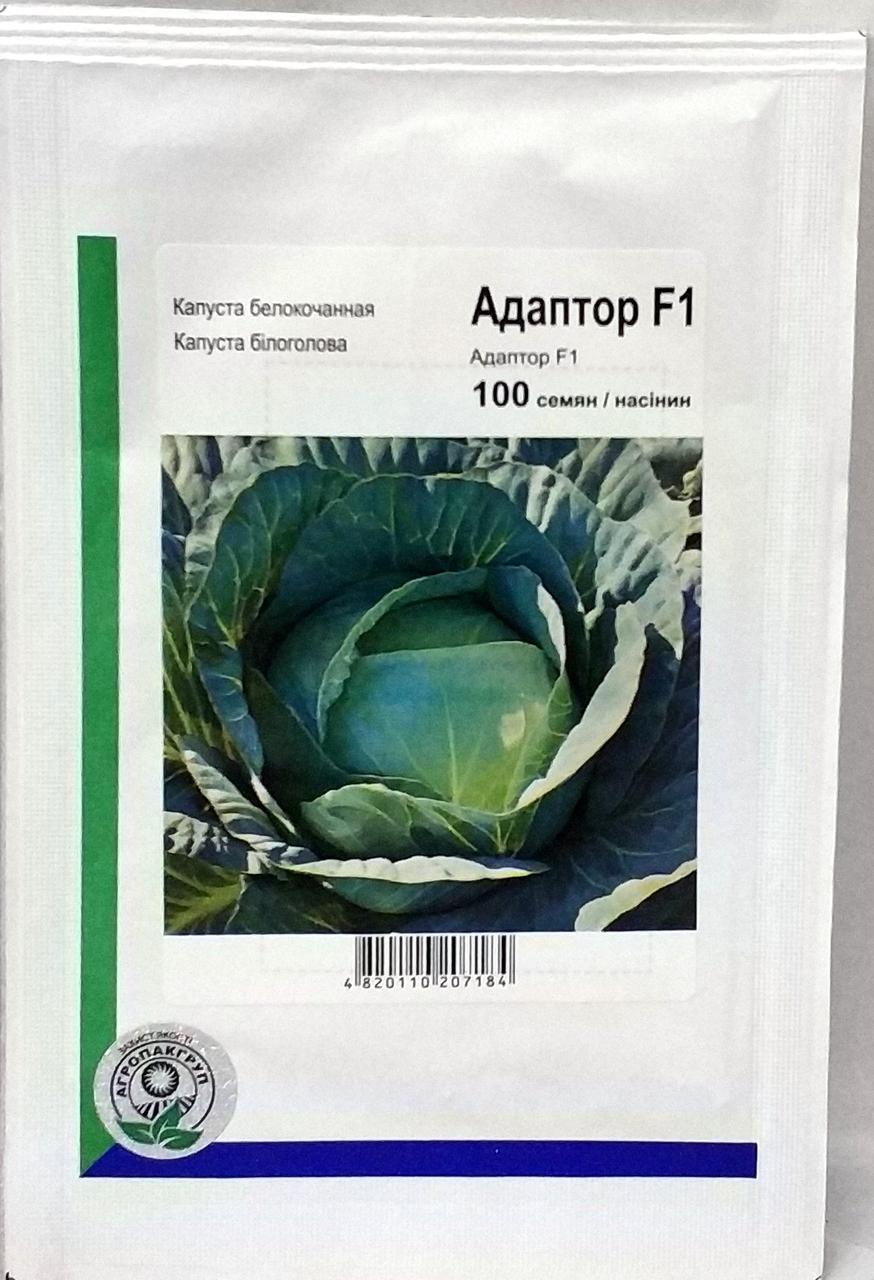 Насіння білоголової капусти Адаптор F1 100н Агропакгруп