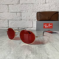 Солнцезащитные очки RAY BAN 3547 OVAL красный