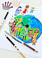 Олівці кольорові Faber-Castell Children of the World 24 кольору тригранні + 3 двосторонніх круглих, 511515, фото 10