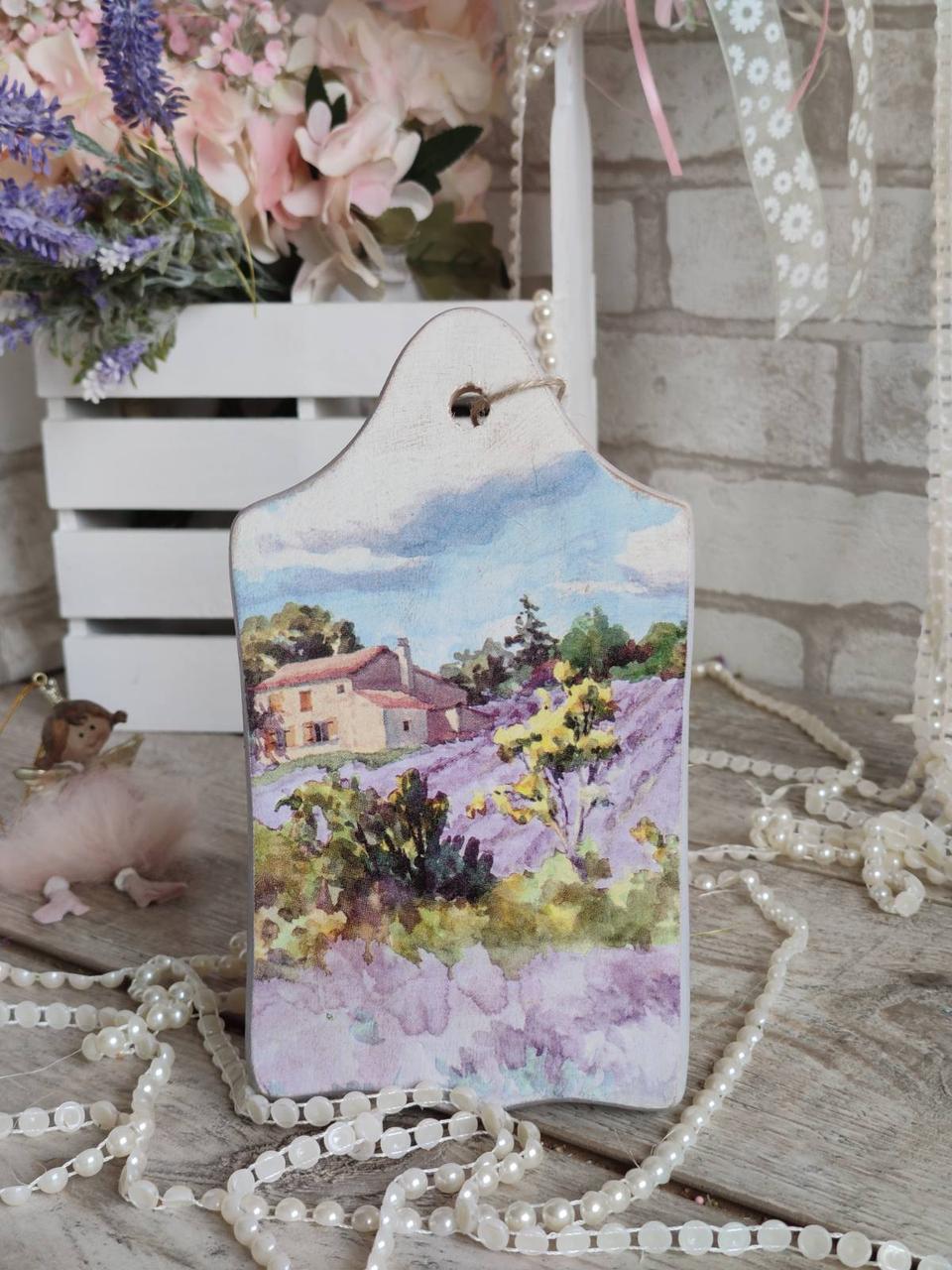 Дошка кухонна із дерева,  для декору, Н -22см,  великодній декор, фото 1