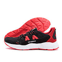 Чоловічі кросівки літні сітка Шкіряні літні кросівки New Balance Black Red