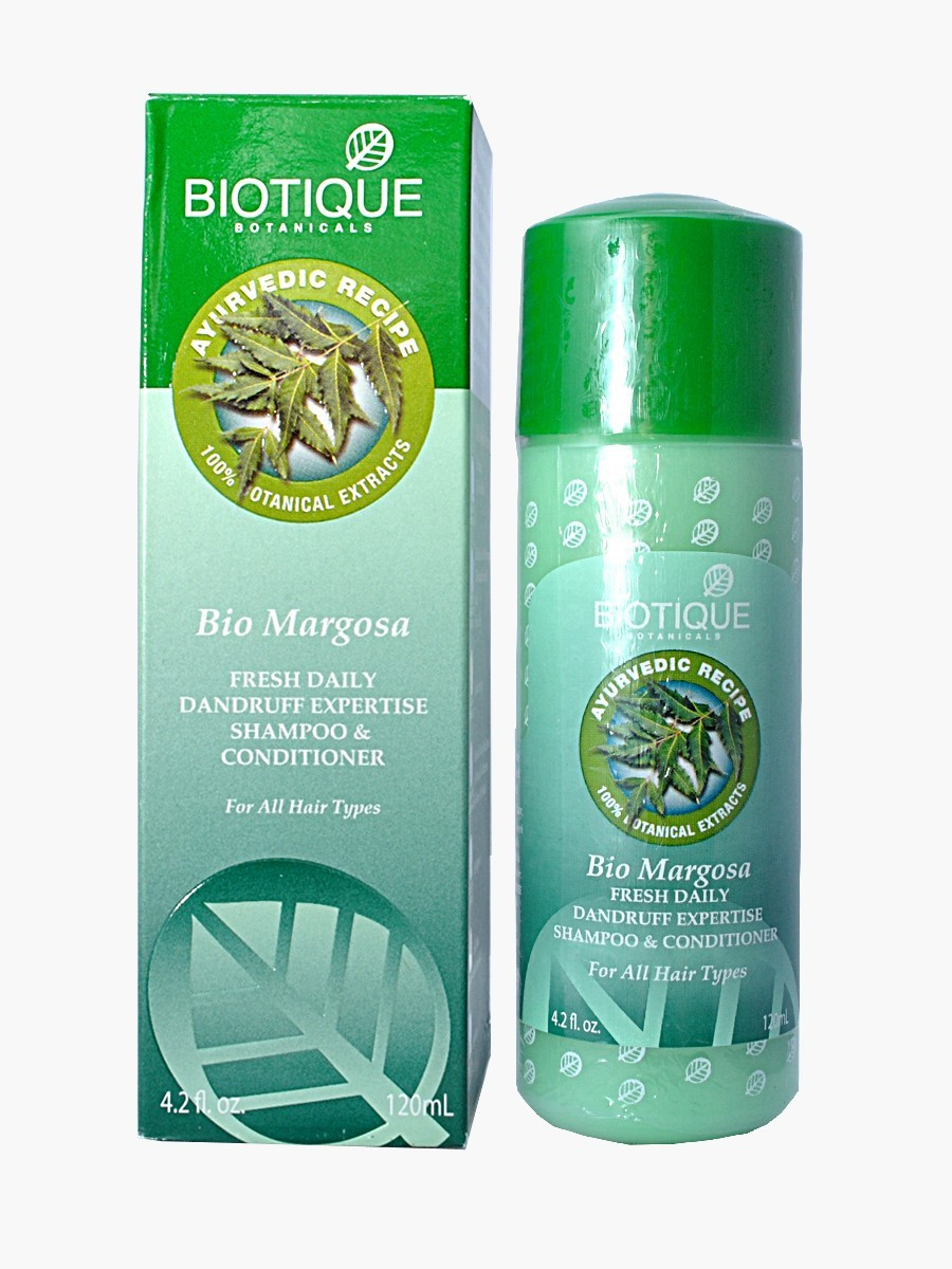 BIO MARGOSA( NEEM) SHAMPOO&CONDITIONER (120ML) BIOTIQUE, БІО НИМ ШАМПУНЬ-КОНДИЦІОНЕР 120МЛ. БИОТИК