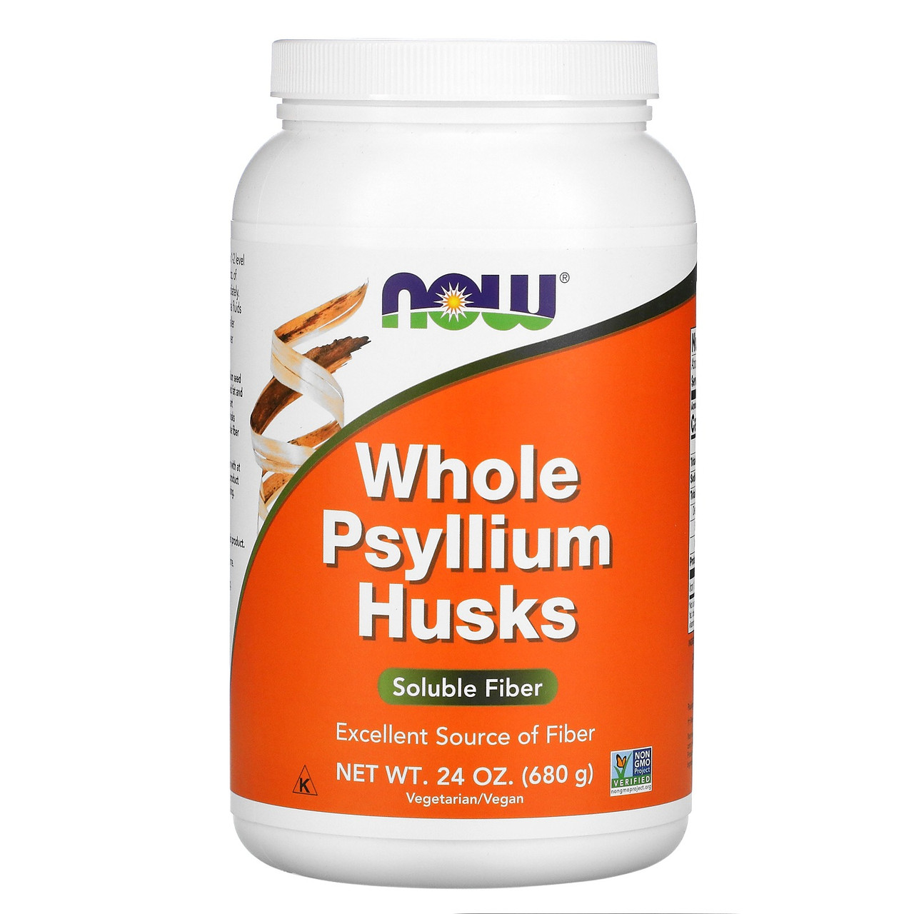 Now Foods, Псиллиум, Подорожник (цілісна оболонка насіння), Whole Psyllium Husks, 680 г