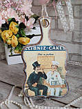 Дошка кухонна із дерева, робоча 2 сторона, Н -25 см, великодній декор, фото 6