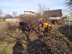 Дроблення гілок. Оренда подрібнювача гілок