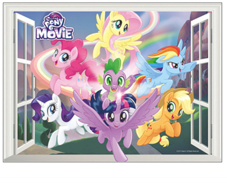 Вінілові наклейки в дитячу MY LITTLE PONY "мій маленький поні" (лист 50*70см) поняшки, фото 2
